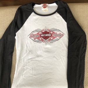 Harley Davidson baseball t-shirt